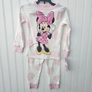NEW Disney Minnie Mouse Pink Kids 2PC Pajamas 18 Months